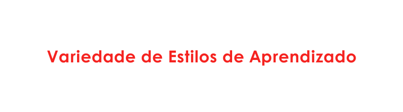Variedade de Estilos de Aprendizado